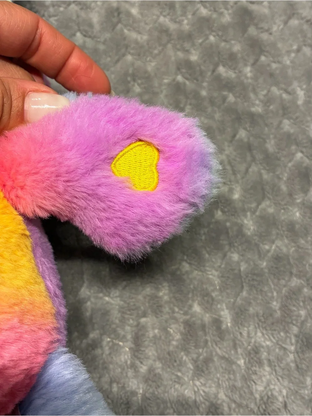 Care Bears Rainbow Star Plush - Pink, Purple, Blue, Yellow